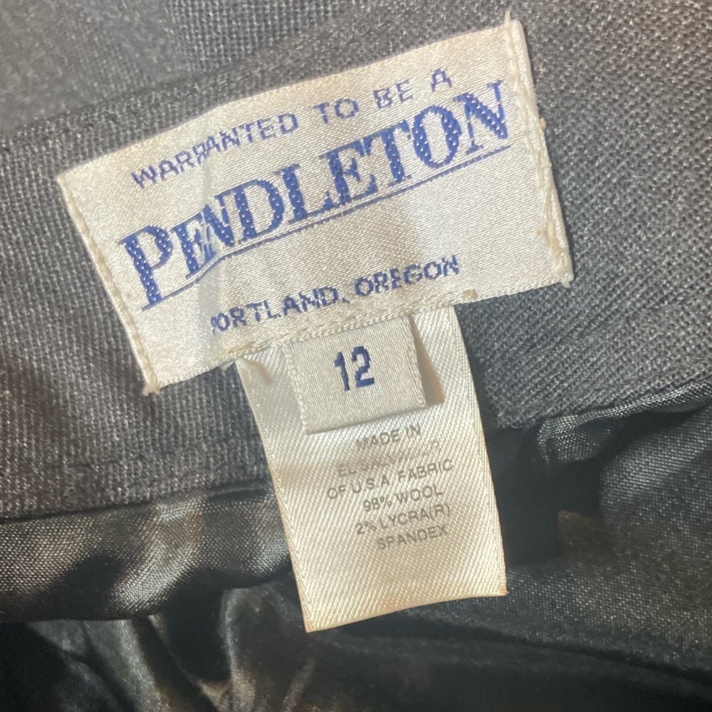 Pendleton~Classic~Dark Gray~Wool-Blend~Straight L… - image 2